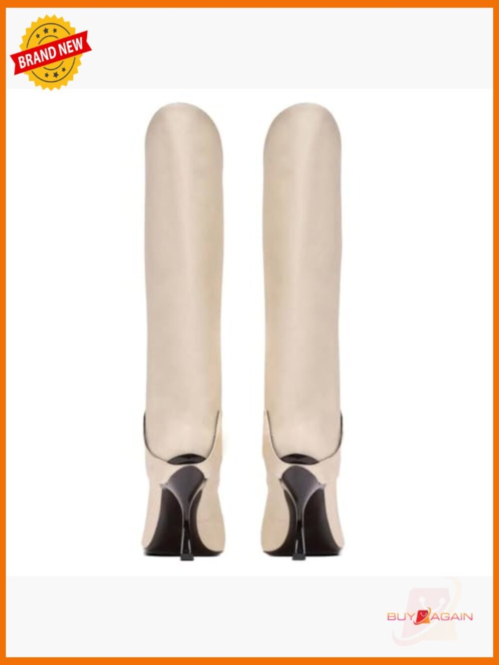 V-Cut Pointed Toe Stiletto Knee High Motorcycle Boots - Picture 6 of 6